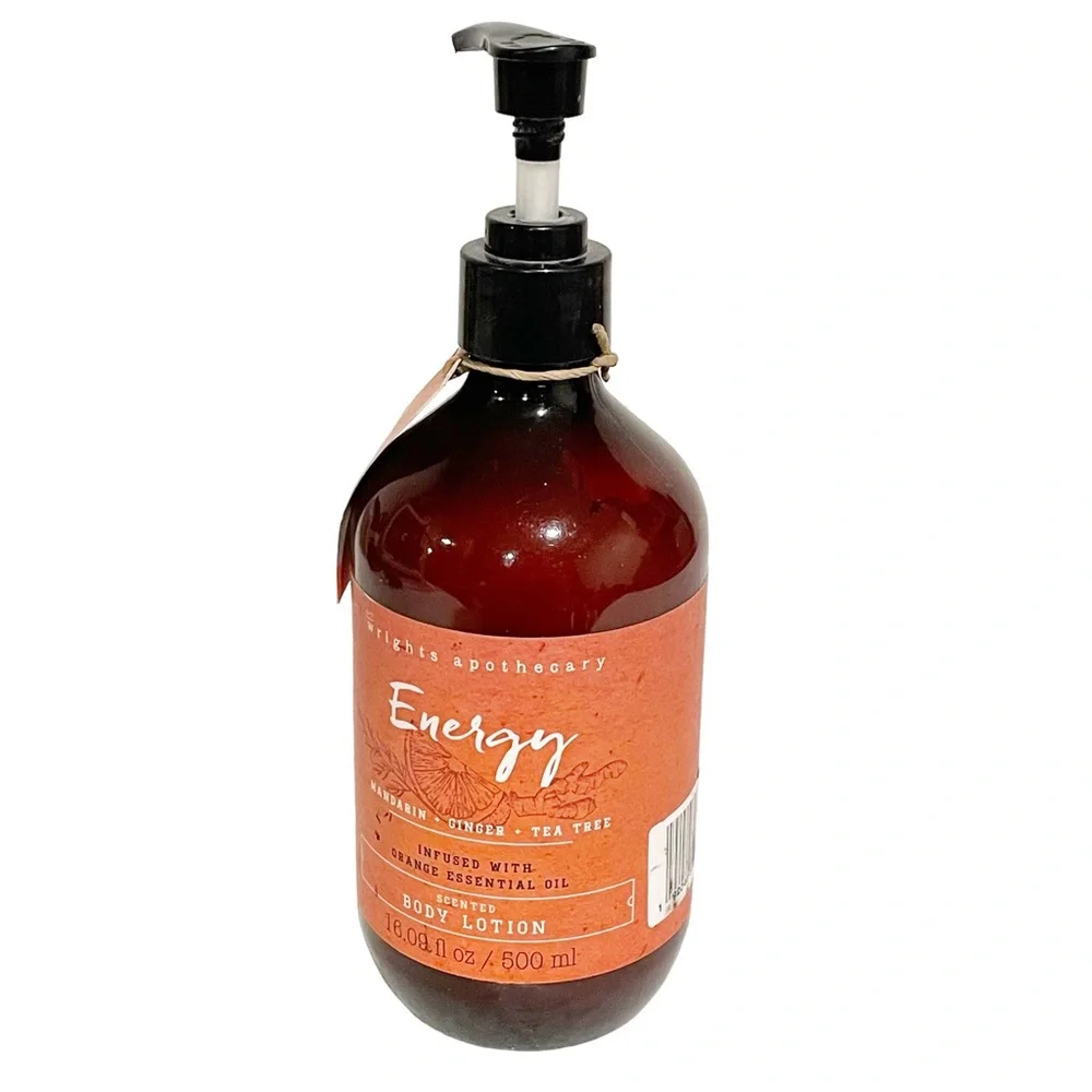 Wrights Apothecary Energy Lotion Manadarin Ginger Tea Tree With Essential Oil